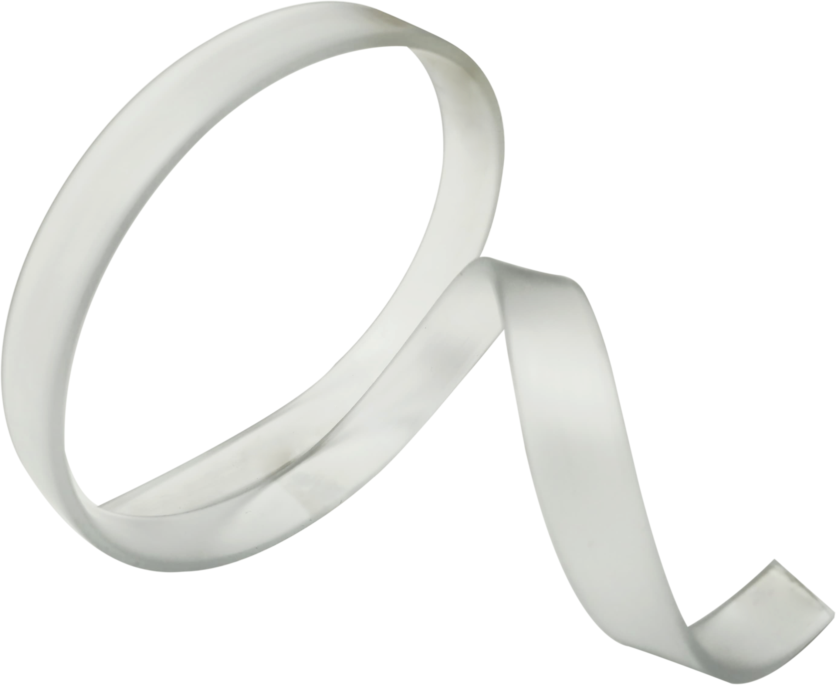 PVC STRIP 13MM: Wide White PVC Flat Strip, 13mm Thickness, Highly Flexible for Durable Textile Edging and Signage Frame Applications, 100m Roll, Protective Packaging